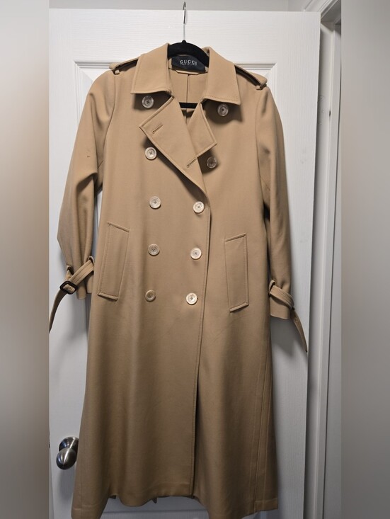 Gucci Jackets & Blazers - Gucci Beige Double-Breasted Trench Coat Gucci IT42